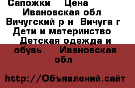 Сапожки  › Цена ­ 1 500 - Ивановская обл., Вичугский р-н, Вичуга г. Дети и материнство » Детская одежда и обувь   . Ивановская обл.